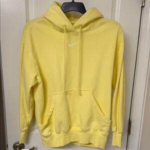 Nike Men's Light Yellow Hoodie